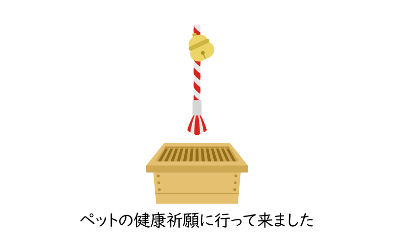 ペットの健康祈願に行って来ました